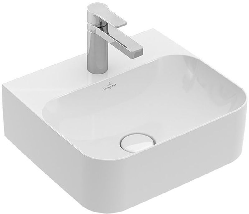 Villeroy & Boch Finion umywalka 43x39 cm prostokątna CeramicPlus Weiss Alpin 43644LR1