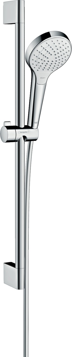 Hansgrohe Croma Select S zestaw prysznicowy ścienny biały/chrom 26562400