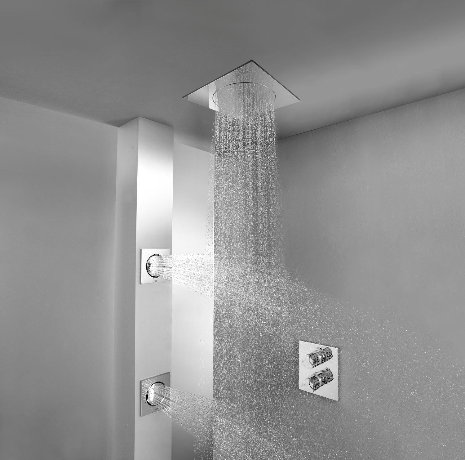 Grohe Rainshower F-Series deszczownica 25,4 cm kwadratowa sufitowa chrom 27467000 - Wysyłka w 24h