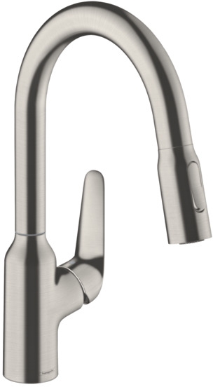 Hansgrohe Focus M42 bateria kuchenna stojąca stal 71801800