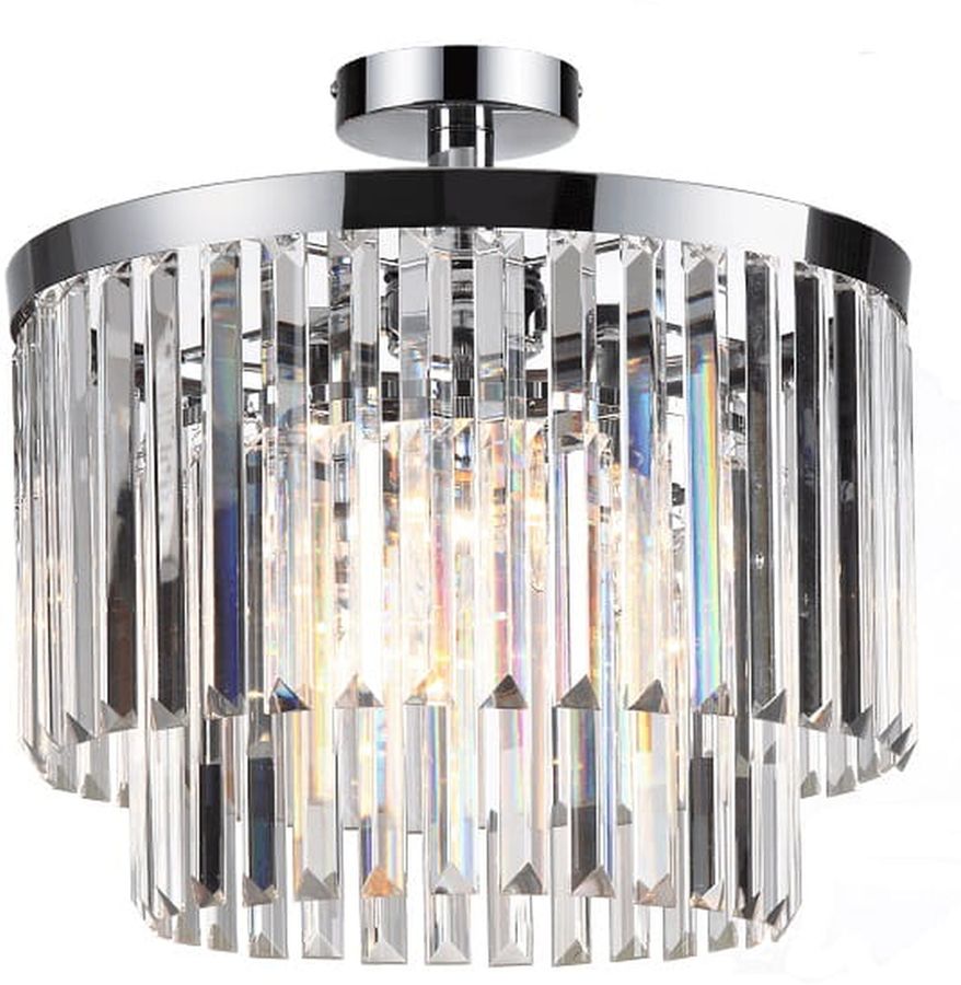 Light Prestige Vetro lampa podsufitowa 4x40W chrom/kryształ przezroczysty LP-2910/4C - Wysyłka w 24h
