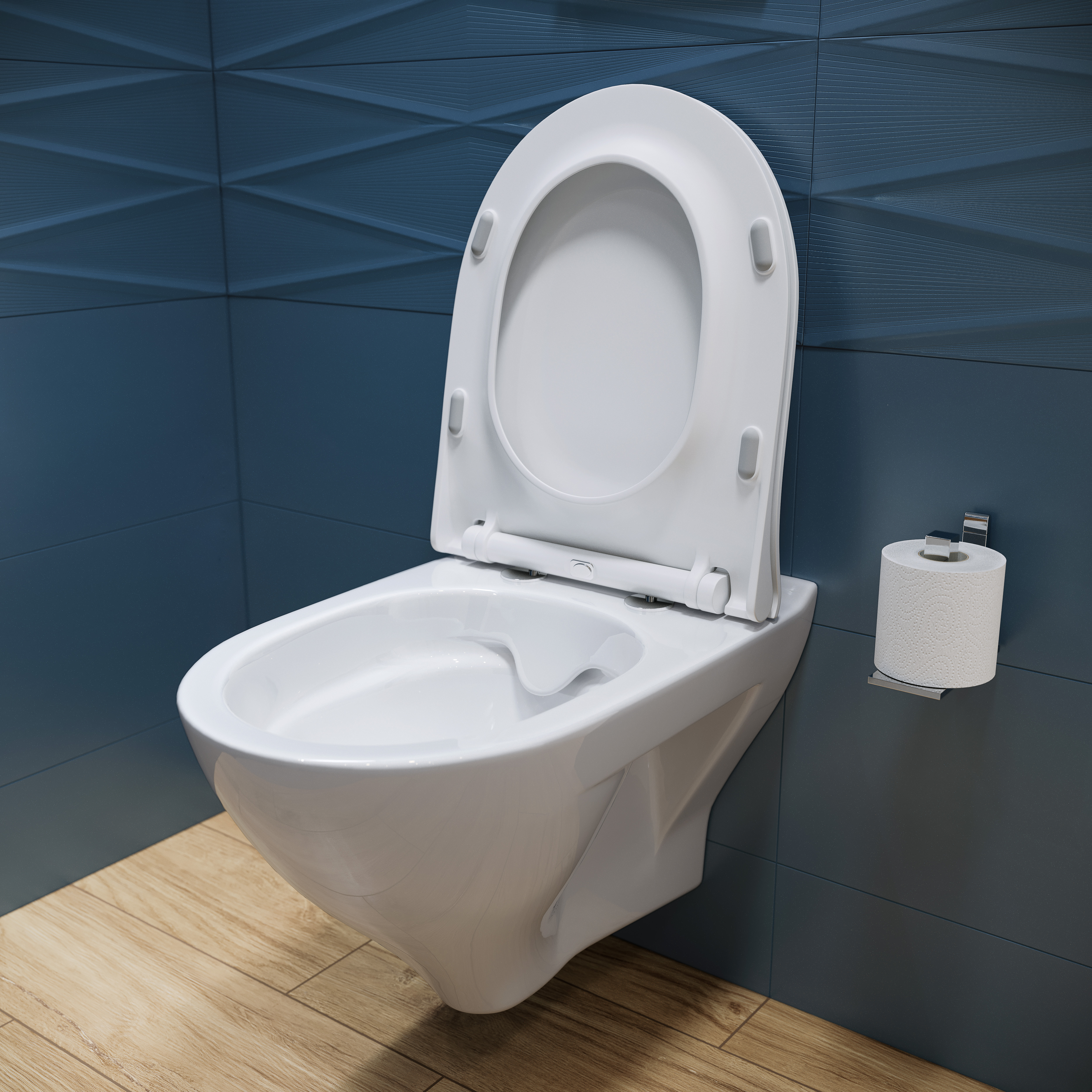 Cersanit Mille miska WC wisząca bez kołnierza CleanOn biała K675-008 - Wysyłka w 24h