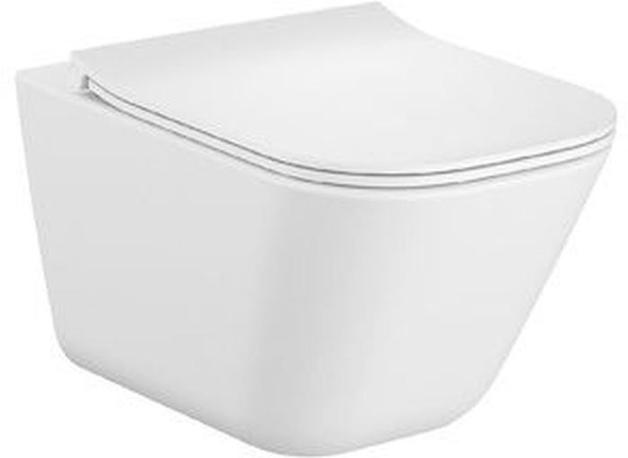 Roca Gap Square miska WC wisząca rimless z deską wolnoopadającą utraslim biała A34H472000 - Wysyłka w 24h