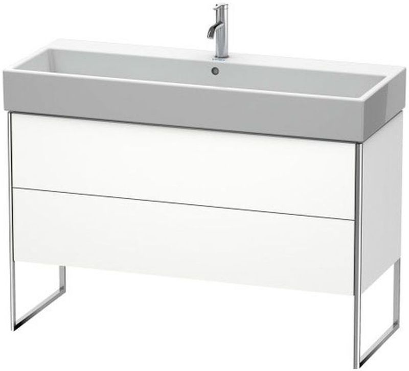 Duravit XSquare szafka 118,4 cm podumywalkowa stojąca biały mat XS447701818