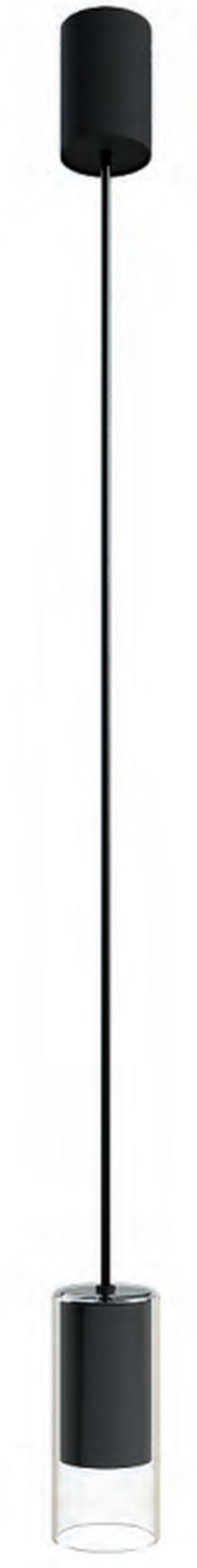 Nowodvorski Lighting Cylinder S lampa wisząca 1x10W czarna/przezroczysta 7866 - Wysyłka w 24h