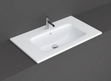 Rak Ceramics Joy umywalka 81 cm wpuszczana prostokątna biała JOYDI08101WH