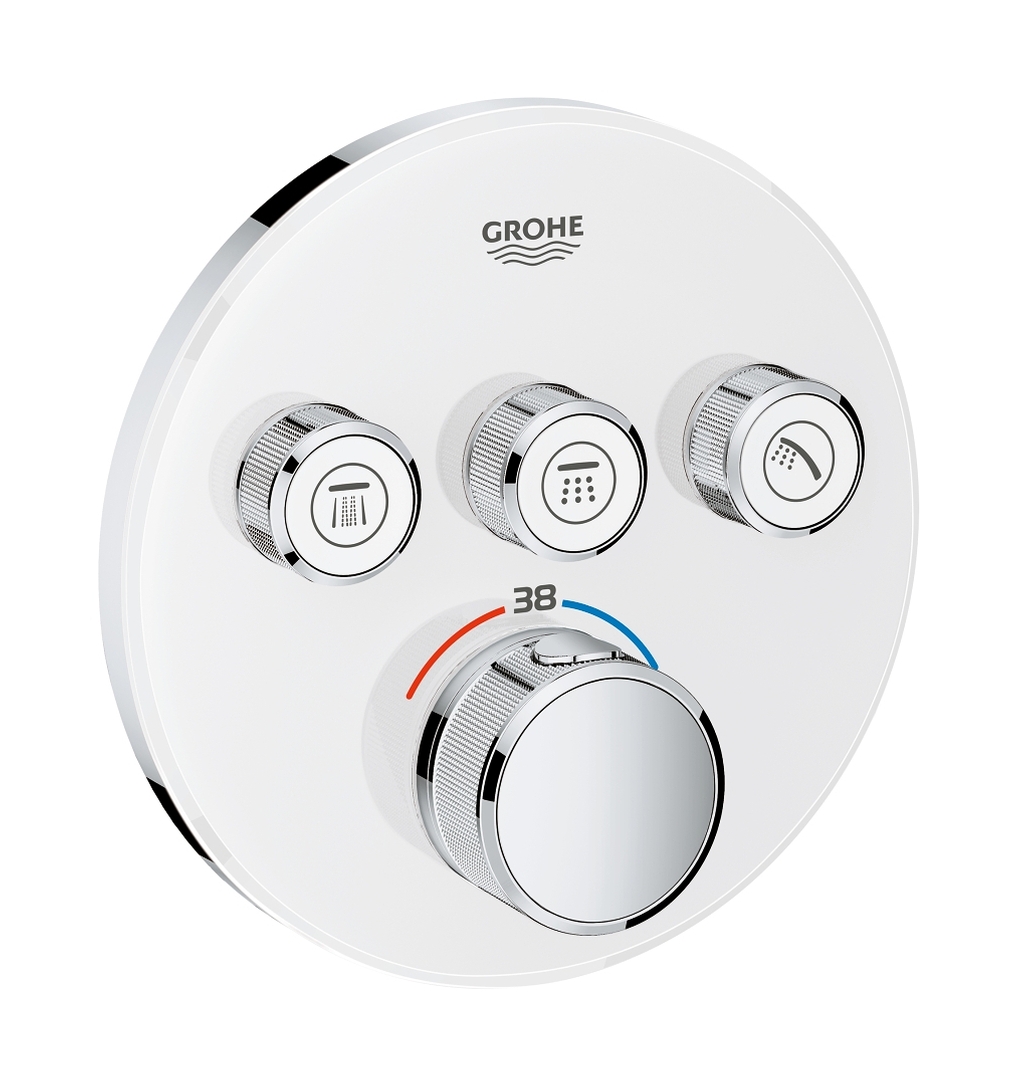 Grohe Grohtherm SmartControl bateria wannowo-prysznicowa podtynkowa termostatyczna moon white 29904LS0