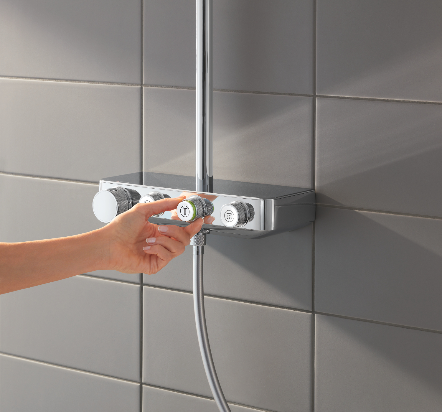 Grohe Euphoria SmartControl System 310 Cube Duo zestaw prysznicowy termostatyczny z deszczownicą chrom 26508000 - Wysyłka w 24h