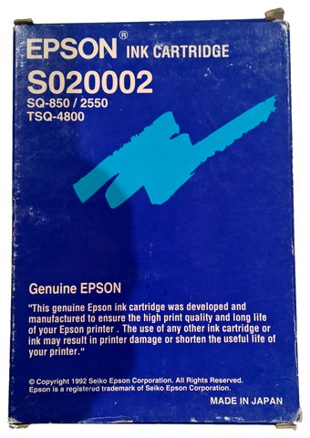 Wyprzedaż Oryginał Zgodny tusz Epson S020002 do Epson SQ-2550 SQ-850 TSQ 4800 | 25.9 ml | czarny black