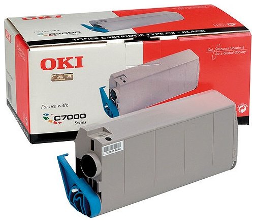 Wyprzedaż Oryginał Zgodny toner OKI Type C2 41304212 do OKI C7000 C7200 C7400 | 10 000 str. | czarny black