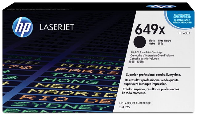 Wyprzedaż Oryginał Zgodny toner HP 649X do LaserJet CP4525 | 17 000 str. | czarny black, opakowanie zastępcze