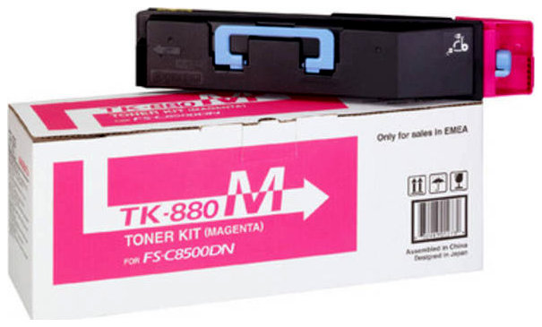 Wyprzedaż Oryginał Zgodny toner Kyocera TK-880M do FS-C8500DN | 18 000 str. | magenta, opakowanie zastępcze