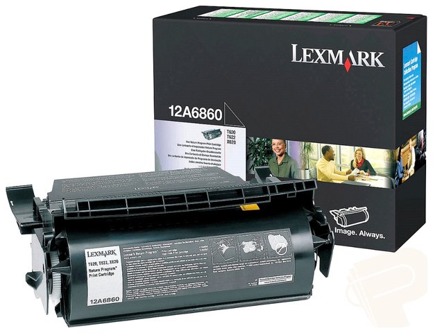 Wyprzedaż Oryginał Kaseta z tonerem Lexmark 12A6860 do Lexmark T-620 T-622 | zwrotny | 10 000 str. | czarny black