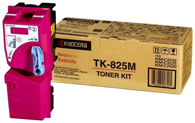 Wyprzedaż Oryginał Zgodny toner Kyocera TK-825M do KM-C2520/C2520/C3225/C3232 | 7 000 str. | magenta, Opakowanie zastępcze