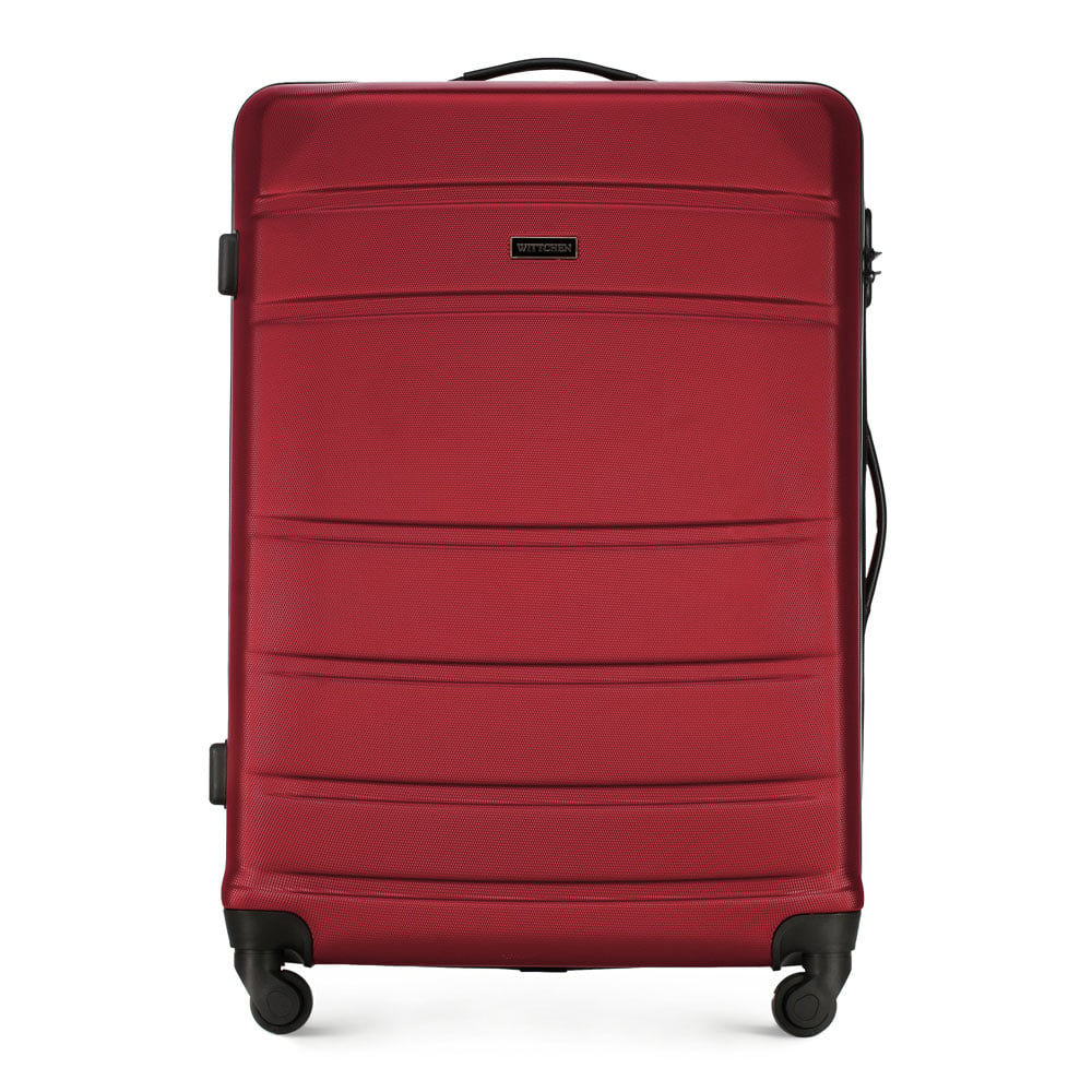 Duża walizka z ABS-u żłobiona 56-3A-653-35