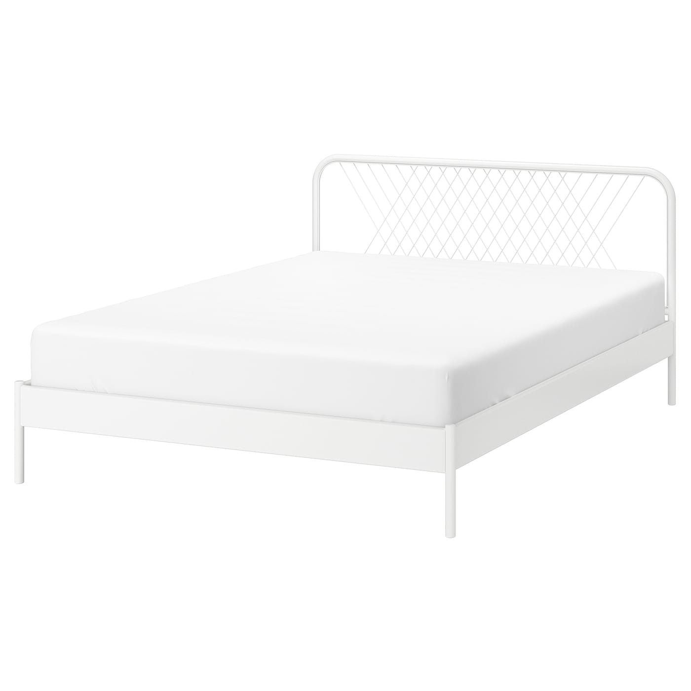 IKEA NESTTUN Rama łóżka, biały/Luröy, 140x200 cm