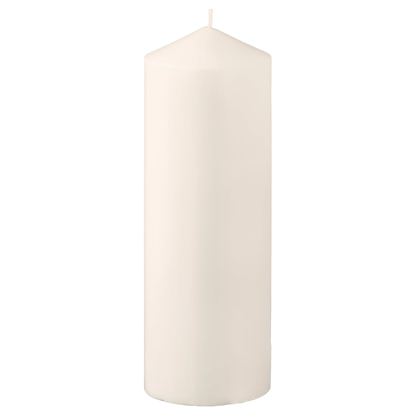 IKEA FENOMEN Bezzapachowa świeca bryłowa, naturalny, 29 cm