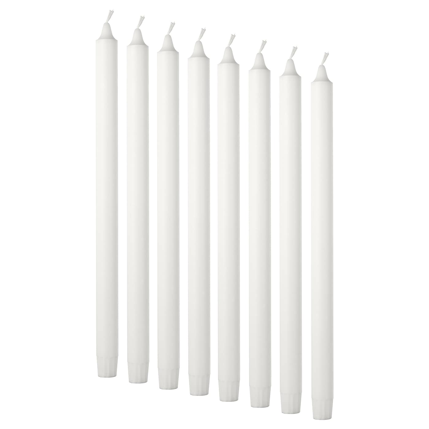 IKEA JUBLA Świeca bezzapachowa, biały, 35 cm