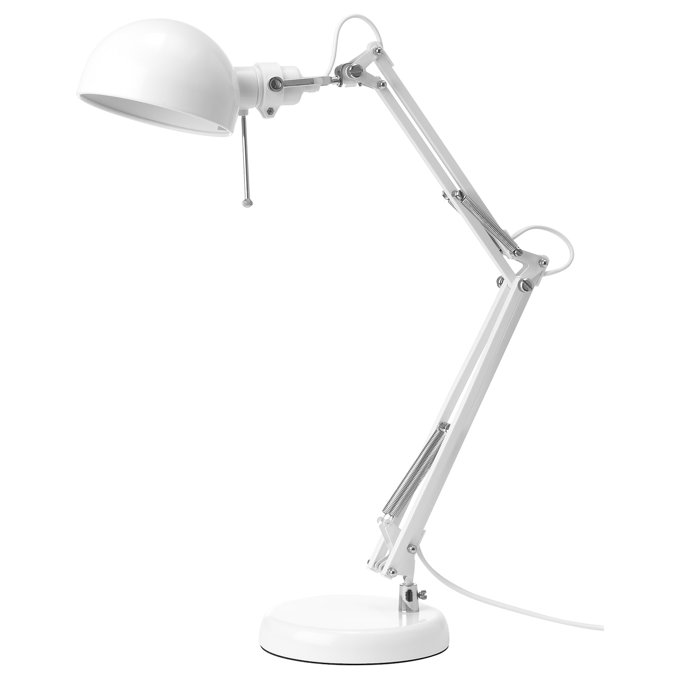 IKEA FORSÅ Lampa biurkowa, Biały, Wysokość: 35 cm