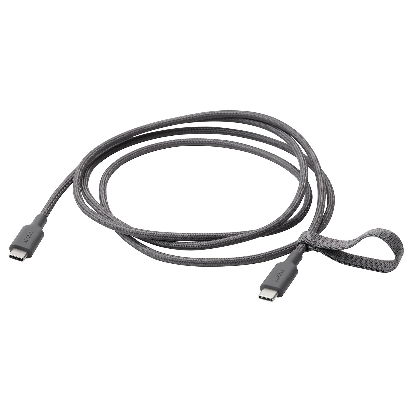 IKEA LILLHULT USB-C na USB-C, ciemnoszary, 1.5 m