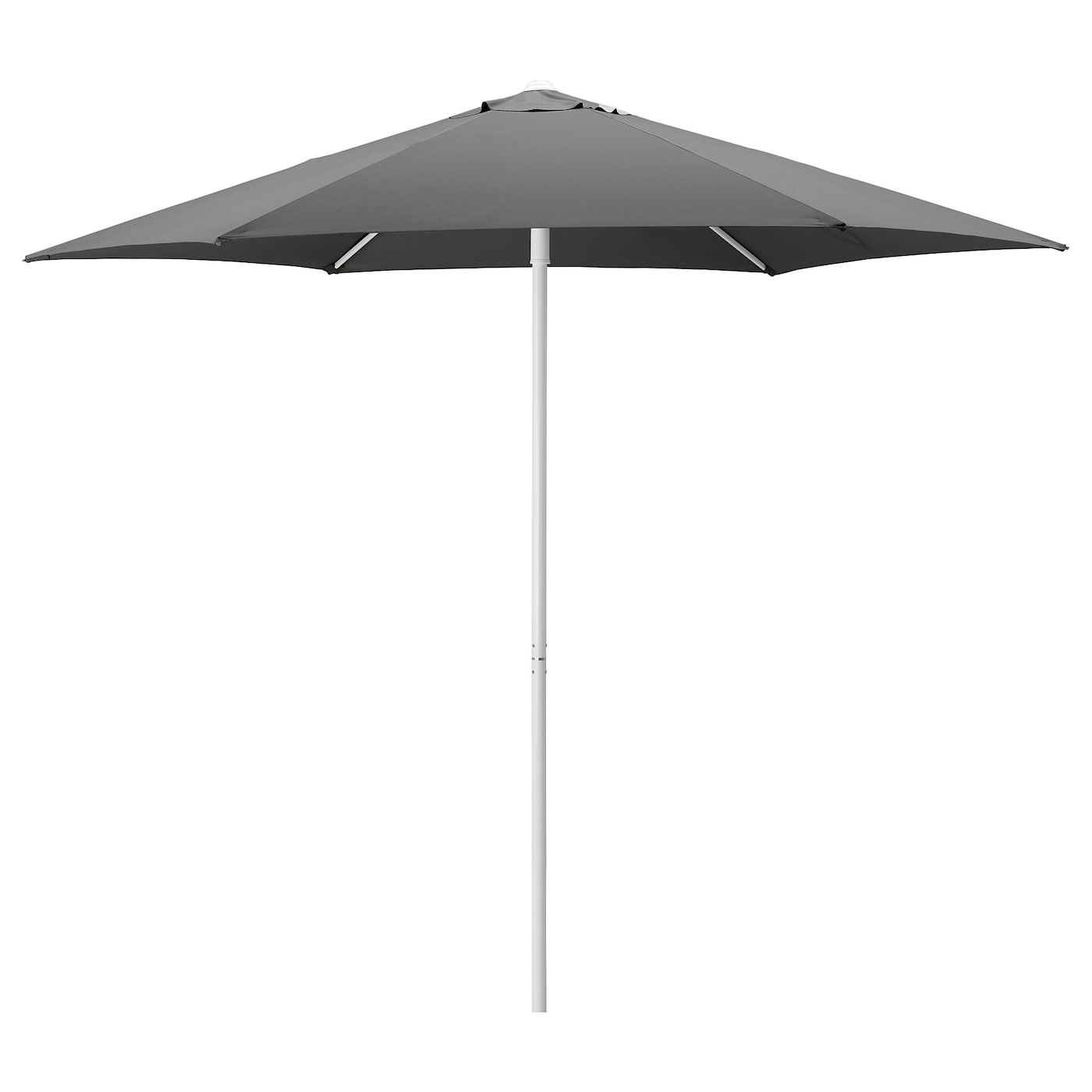 IKEA HÖGÖN Parasol, Szary, 270 cm