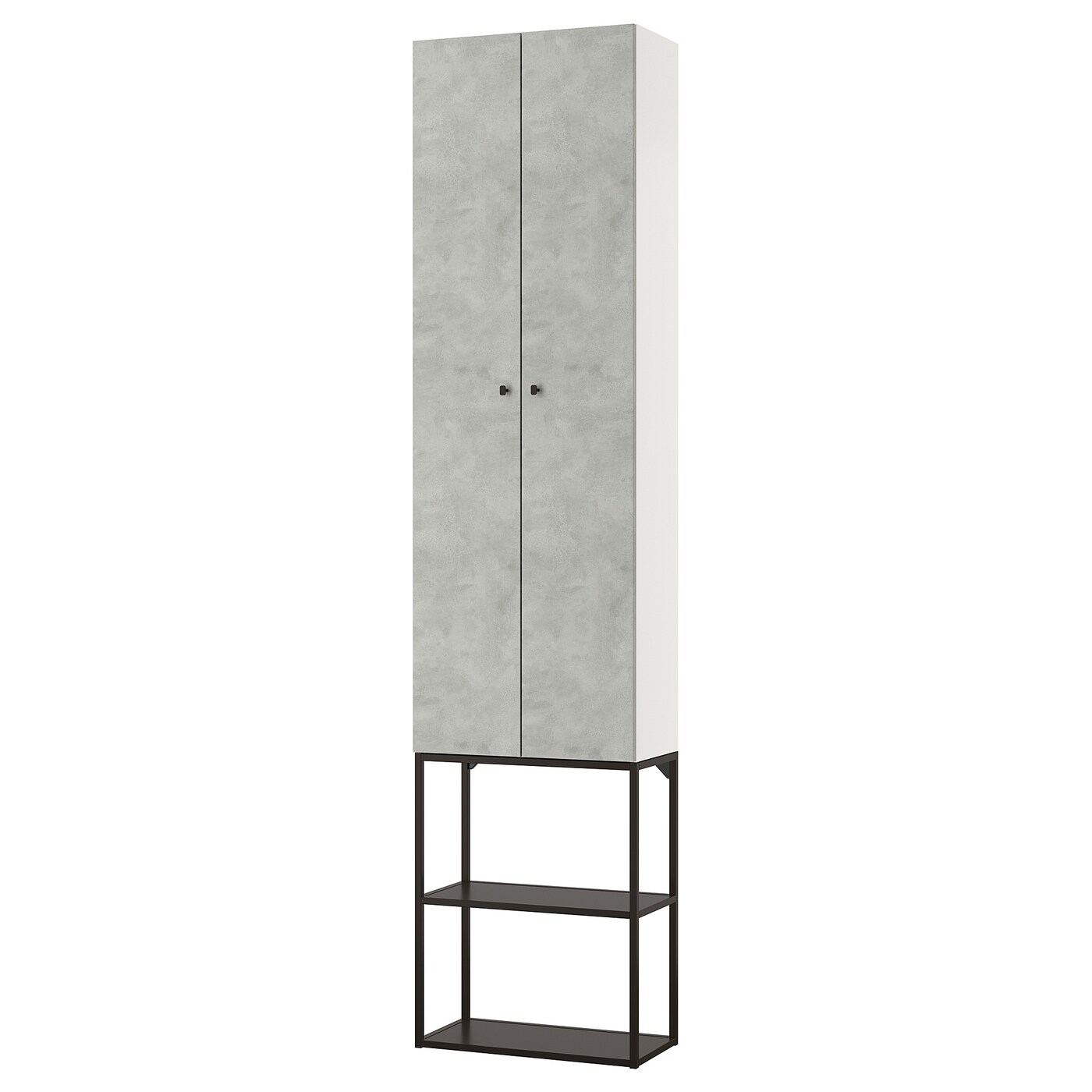 IKEA ENHET Regał, antracyt/imitacja betonu, 60x32x255 cm