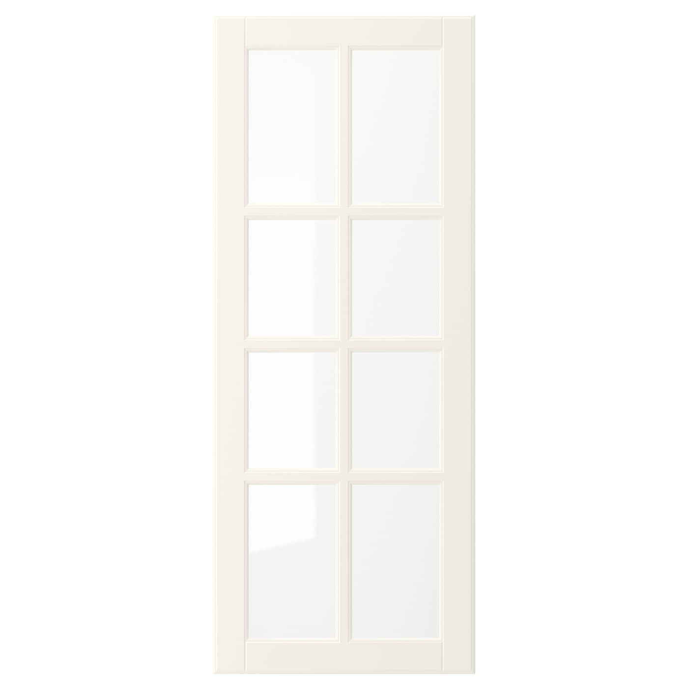 IKEA BODBYN Drzwi szklane, Kremowy, 40x100 cm