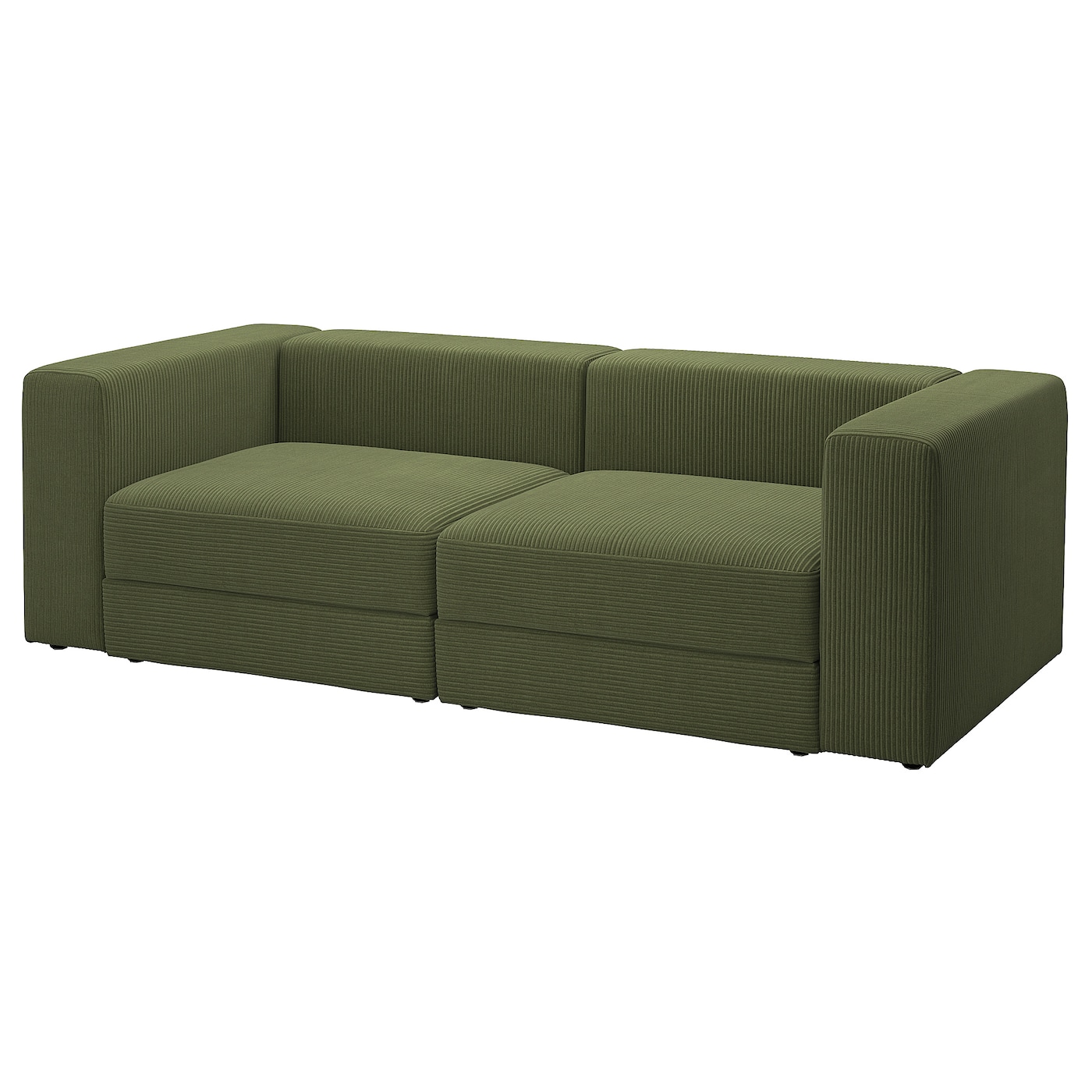 IKEA JÄTTEBO Sofa modułowa, 3-osobowa, Samsala ciemny żółto-zielony, Głębokość: 95 cm