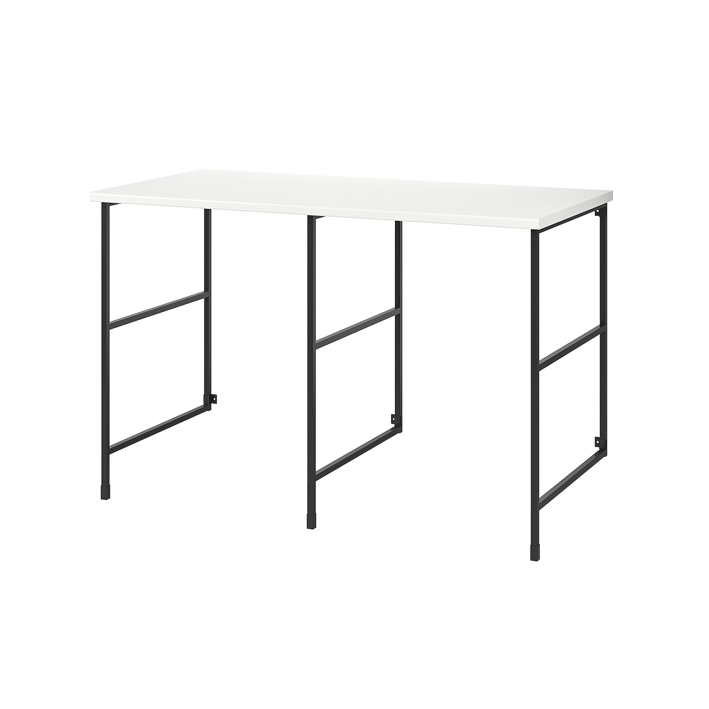 IKEA ENHET Regał, antracyt/biały laminat, 139x63.5x87.5 cm