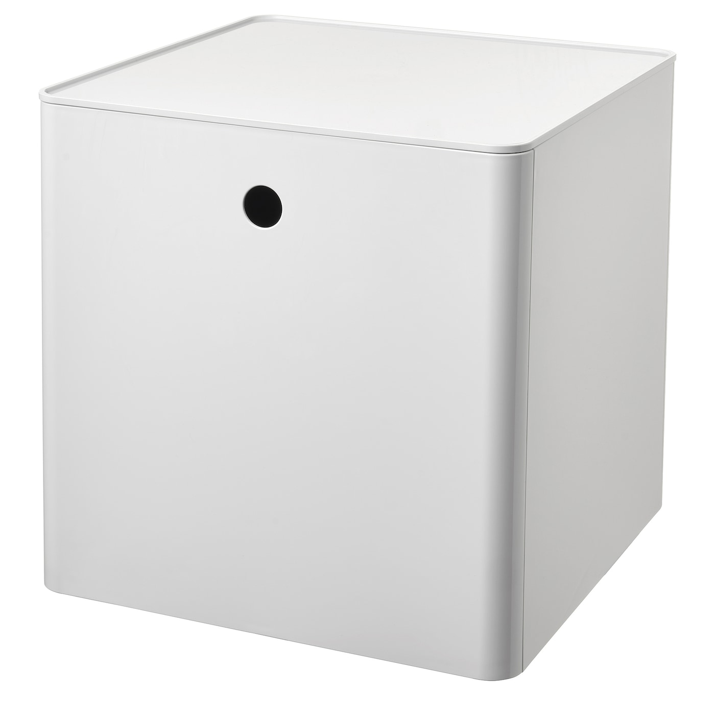 IKEA KUGGIS Pojemnik z pokrywą, Biały, 32x32x32 cm