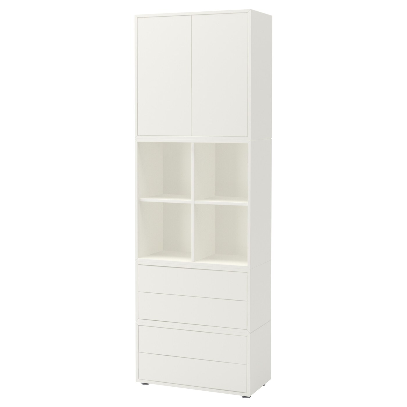 IKEA EKET Kombinacja szafek ze stopkami, biały, 70x35x212 cm