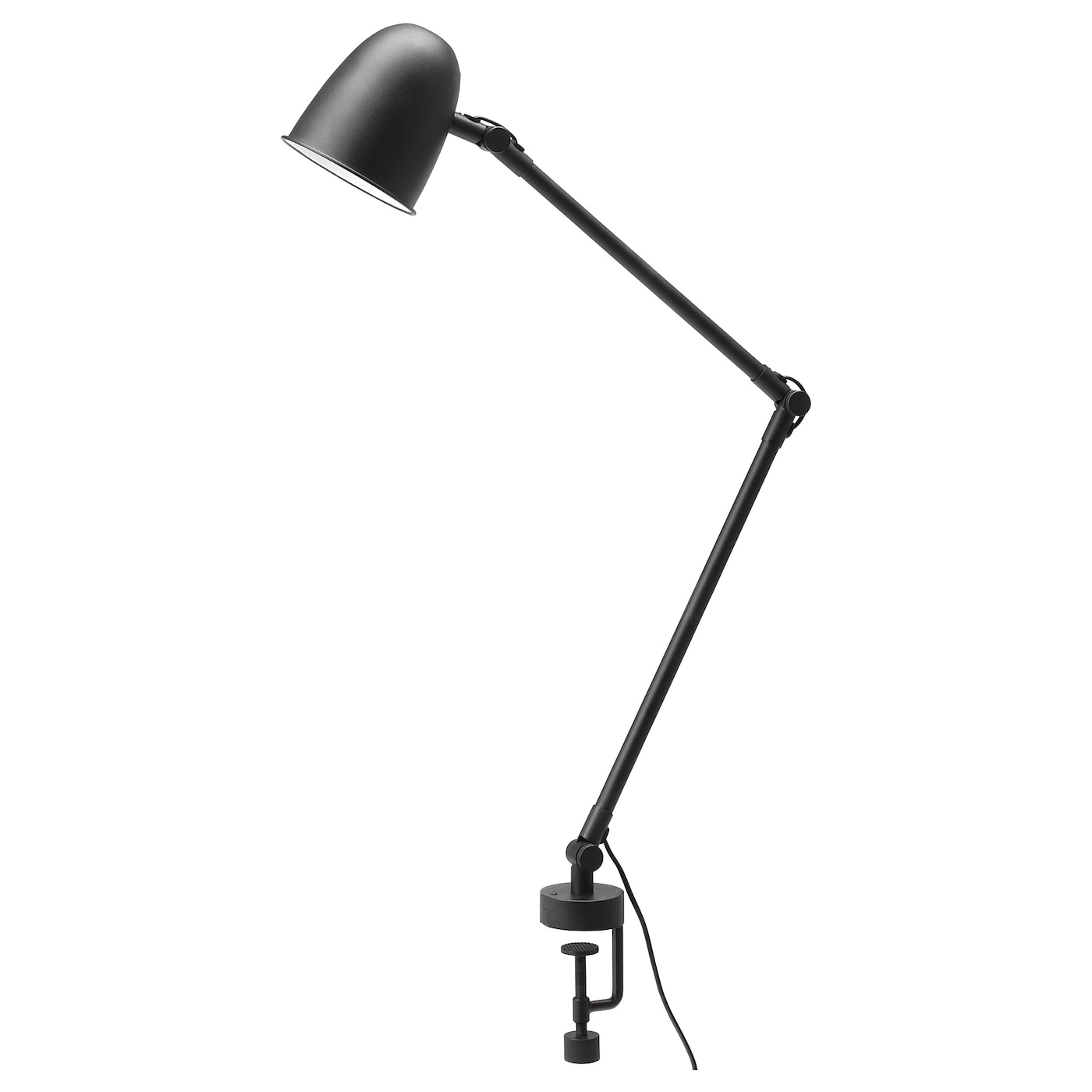 IKEA SKURUP Lampa biurkowa/ścienna, czarny, Maks.: 8.6 Wat