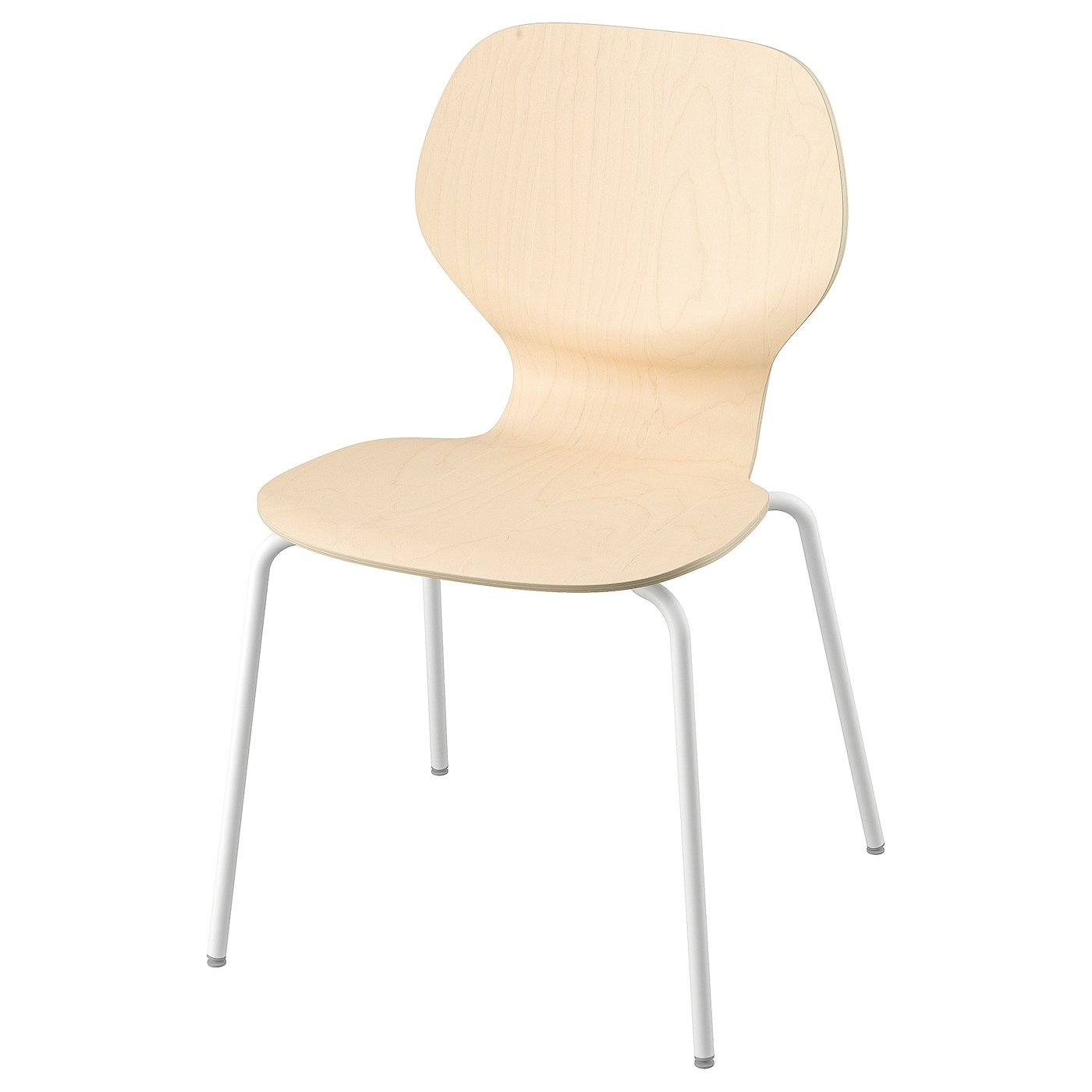 IKEA SIGTRYGG Krzesło, brzoza/Sefast biały, Przetestowano dla: 110 kg