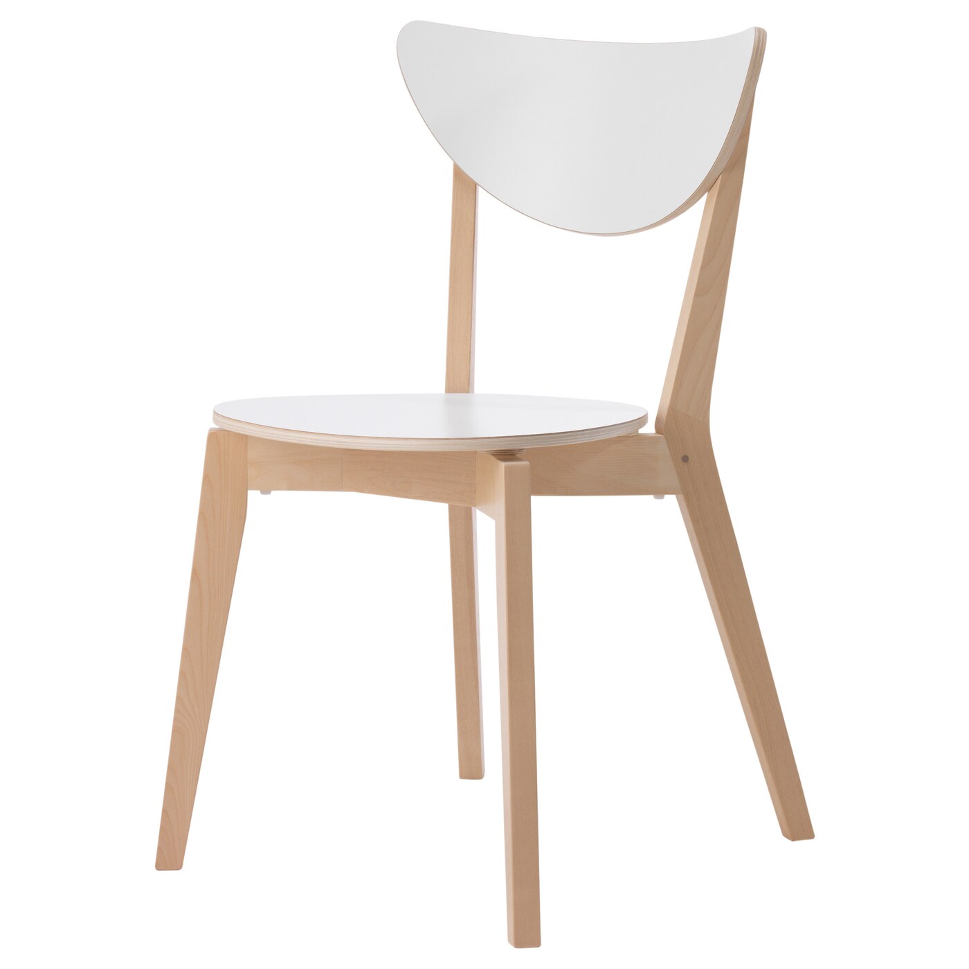 IKEA NORDMYRA Krzesło, Biały/brzoza, Przetestowano dla: 110 kg