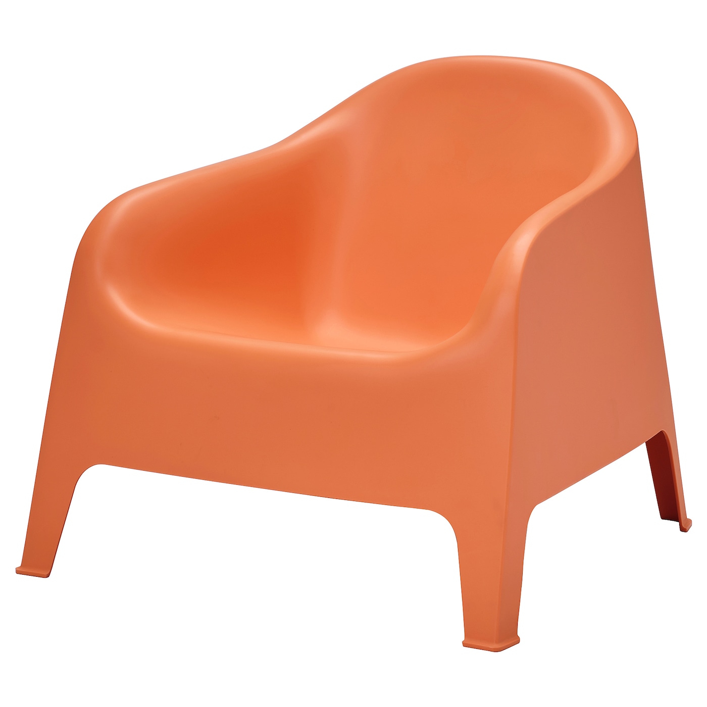 IKEA SKARPÖ Fotel ogrodowy, Pomarańczowy, Głębokość: 79 cm