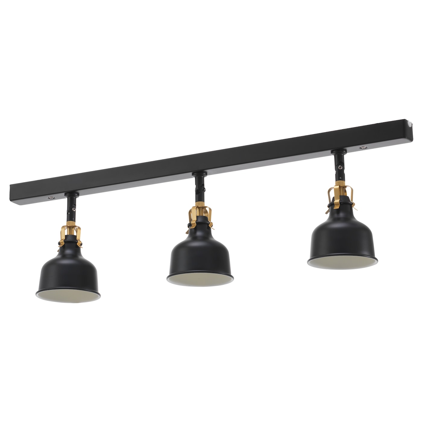 IKEA RANARP Lampa sufitowa, 3 reflektory, czarny, Maks.: 6 Wat