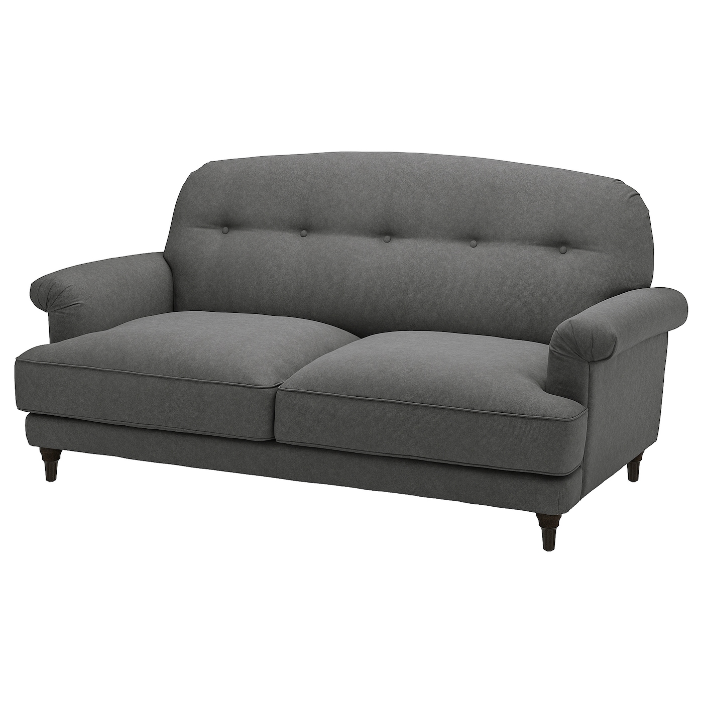 IKEA ESSEBODA Sofa dwuosobowa, Tallmyra średnioszary/brązowy, Wysokość podłokietnika: 60 cm