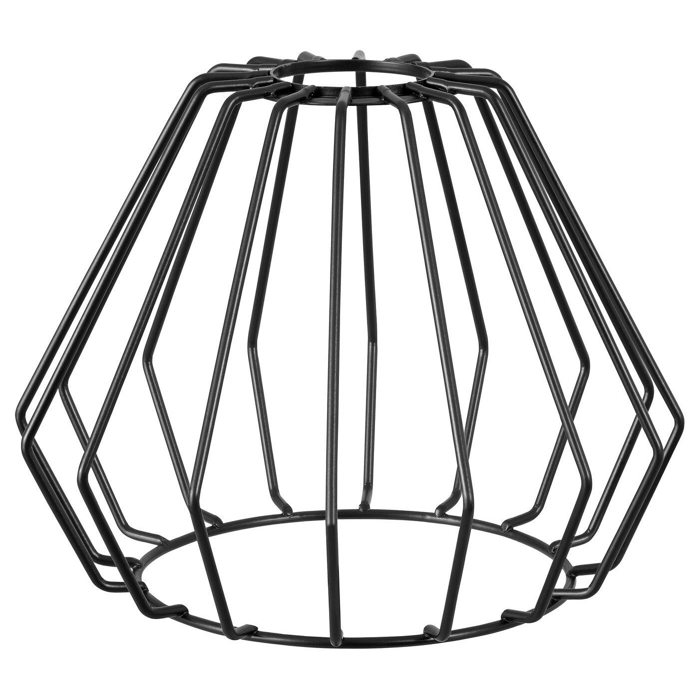 IKEA TJUGOTRE Klosz lampy wiszącej, czarny, 17 cm