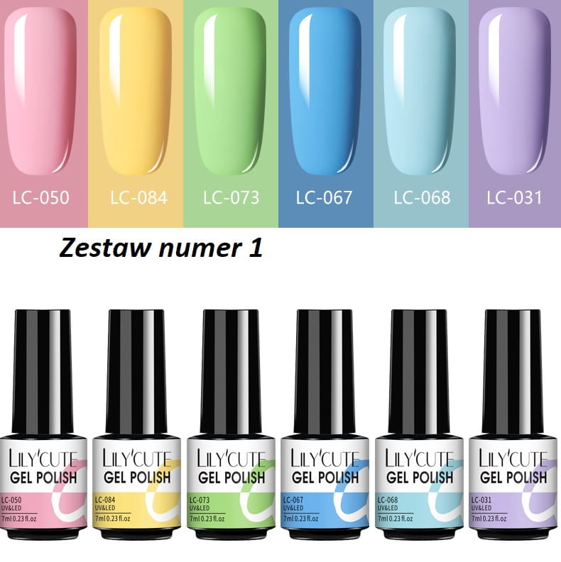 Zestaw Lakierów Hybrydowych Nails Lilycute