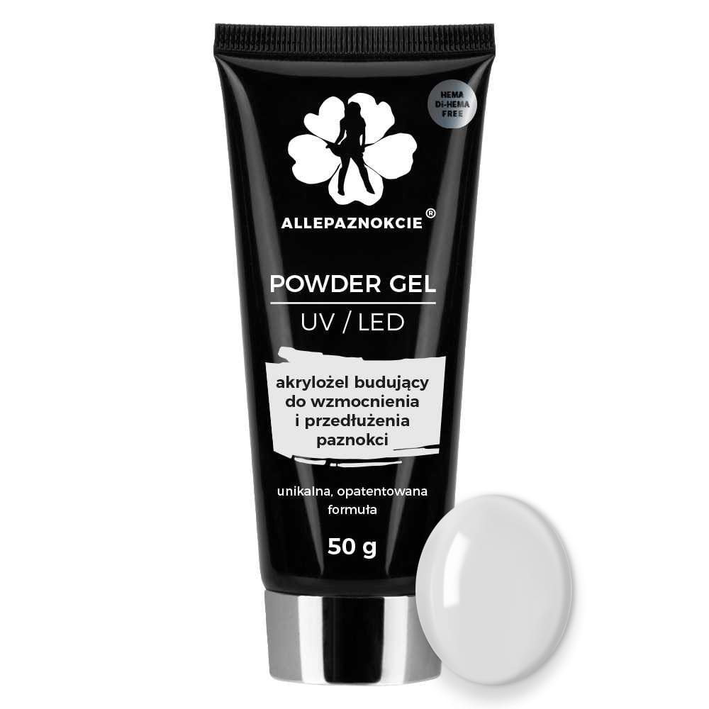 Powder Gel UV LED akrylożel budujący Hema/di-Hema free Clear 50 g Nr 01