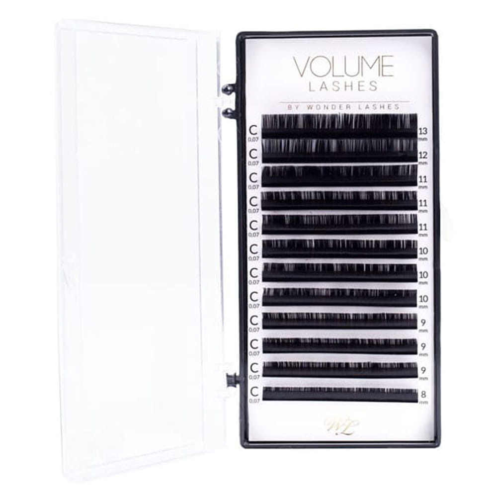 Rzęsy Volume Wonder Lashes metoda objętościowa na pasku D 0.07 8-13 mm