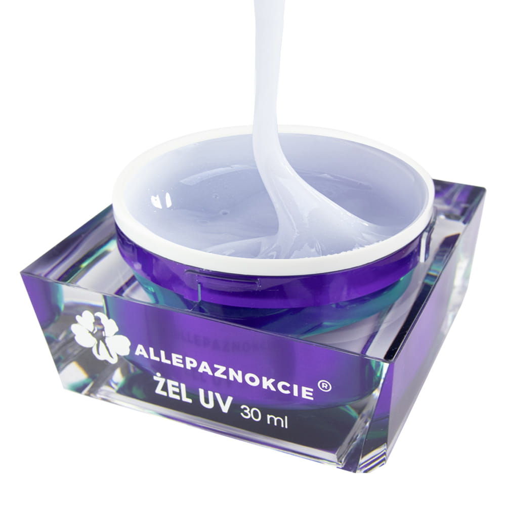 Żel do paznokci budujący Allepaznokcie Jelly Pearl White Glitter 30 ml