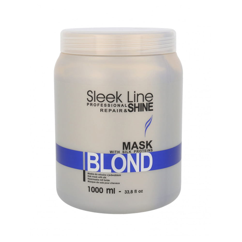 Stapiz maska do włosów z jedwabiem sleek line blond 1000ml.