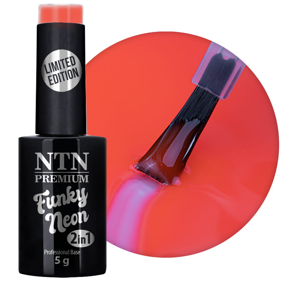 Baza do paznokci NTN Premium 2w1 Funky Neon 5 g Nr 1