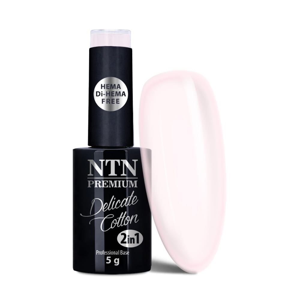 Baza do paznokci NTN Premium 2w1 Delicate Cotton Hema/di-Hema free 5 g Nr 6