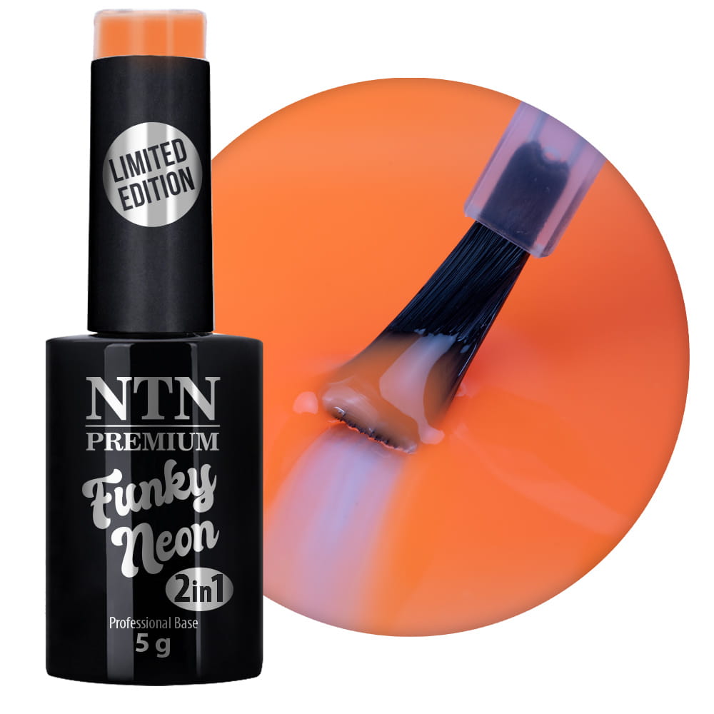 Baza do paznokci NTN Premium 2w1 Funky Neon 5 g Nr 7