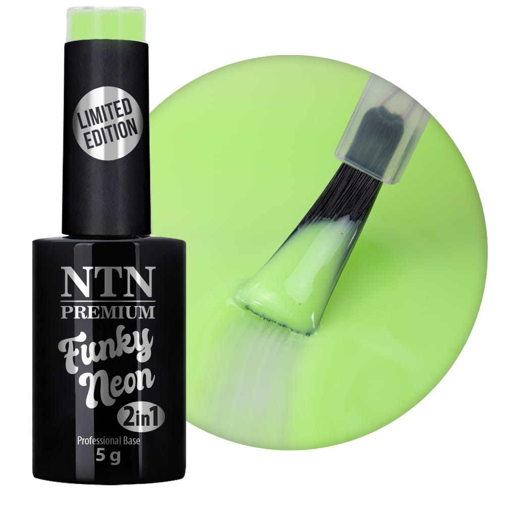 Baza do paznokci NTN Premium 2w1 Funky Neon 5 g Nr 3