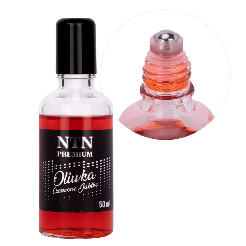 Oliwka regenerująca skórki i paznokcie roller ball z kulką NTN Premium o zapachu czerwonego jabłka 50ml