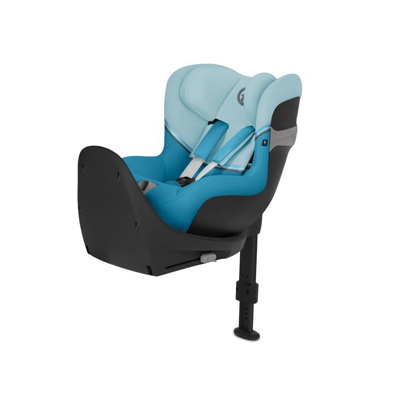 Cybex Sirona S2 i-Size - fotelik samochodowy z bazą dla dzieci o wzroście od 61 do 105 cm, do 18 kg wagi-Beach Blue