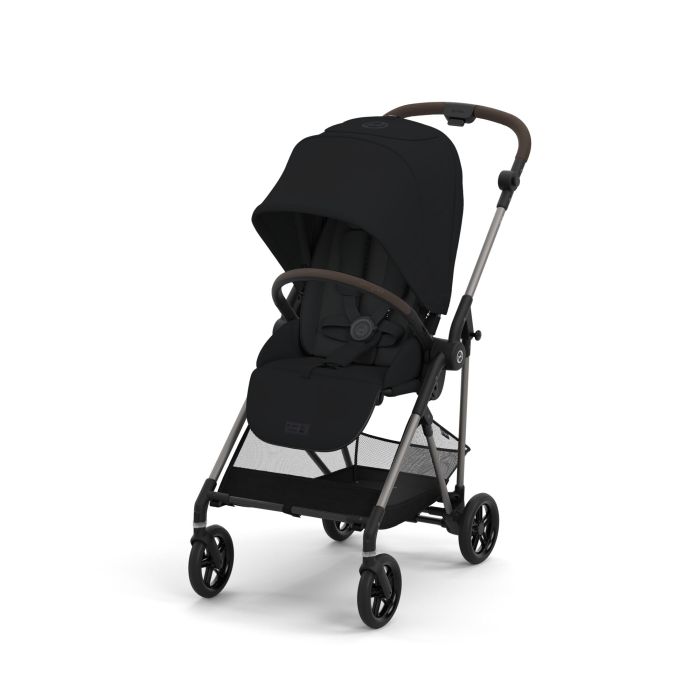 Cybex Melio - wózek spacerowy-Moon Black